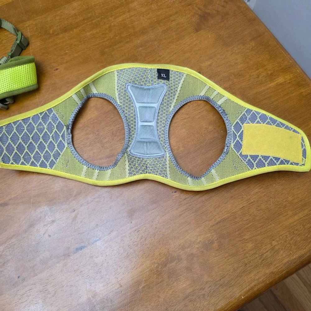 Auroth Dog Harness XL ‎ Comfortable Reflective Adjustable Padded Green 18-35